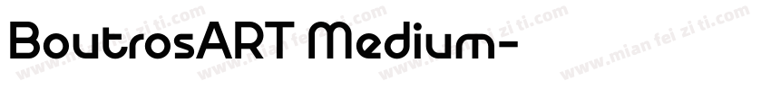 BoutrosART Medium字体转换